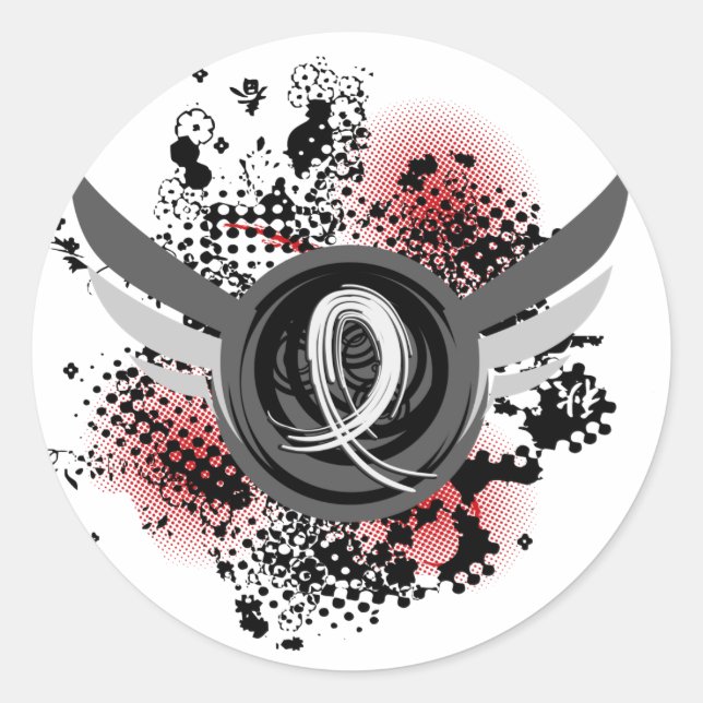 Adesivo Fita De Pérola E Cancer Pulmonar De Asas (Frente)