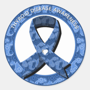 Adesivo Fita de Sensibilização de Paisley Azul