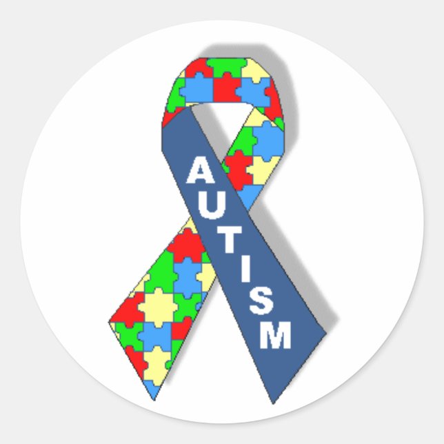 Adesivo Fita de Sensibilização para o Autismo Colorido (Frente)