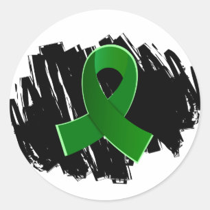 Adesivo Fita do verde da paralisia cerebral com Scribble