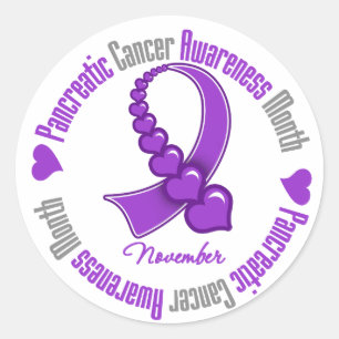 Adesivo Fita dos corações - consciência do câncer de