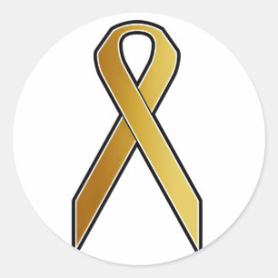 Adesivo Fita Dourado da consciência
