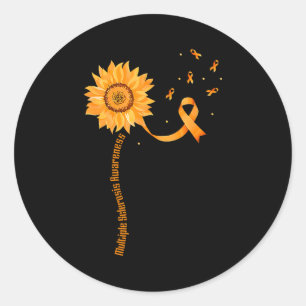 Adesivo Fita Laranja Conscientização da Esclerose Múltipla