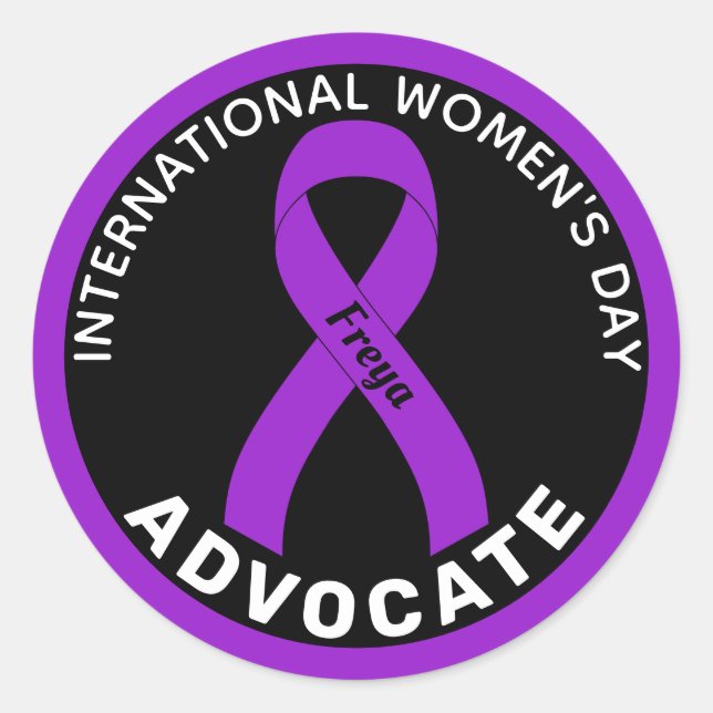 Adesivo Fita negra do Dia Internacional da Mulher (Frente)