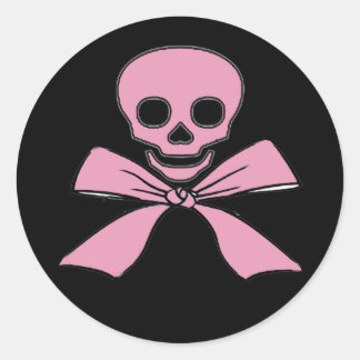 Adesivo Fita Rosa Brisa Jolly Roger Girl Pirata Stickers