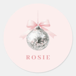 Adesivo Fita Rosa da Bola do Disco Coquette Personalizada