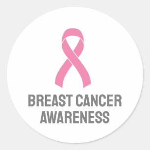 Adesivo Fita Rosa de Consciência do Cancer da Mama
