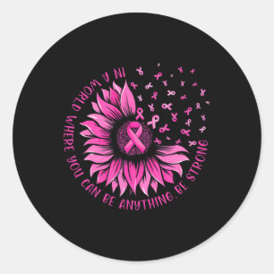 Adesivo Fita Rosa De Girassol Fita Borboleta Cancer De Mam