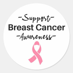 Adesivo Fita rosa de Suporte à Consciência do Cancer da 