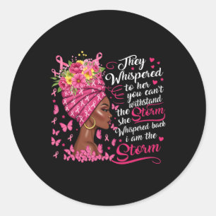 Adesivo Fita Rosa do Guerreiro do Cancer de Mama Eu sou a 