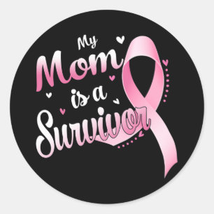 Adesivo Fita Rosa Minha Mãe É Um Cancer De Sobrevivência