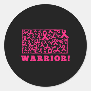 Adesivo Fita Rosa Ribbon State Kansas Ks Breve Cancer Luta
