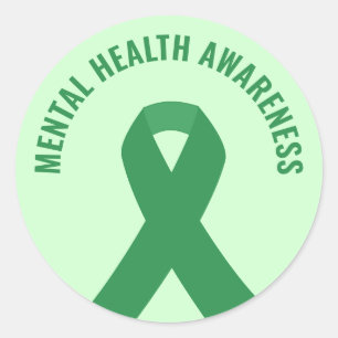 Adesivo Fita Verde de Sensibilização para a Saúde Mental