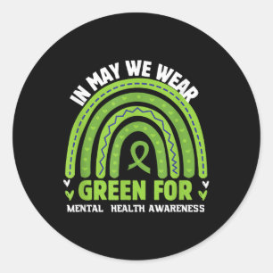 Adesivo Fita Verde de Sensibilização para a Saúde Mental