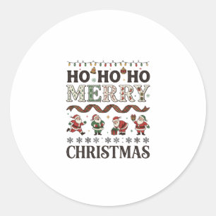 Adesivo Fita Xadrez do Papai Noel Feliz Natal
