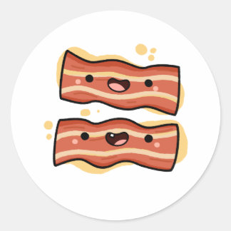 Adesivo Fitas de Bacon em Kawaii