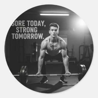 Adesivo Fitness Academia Cota de Hoje Força Amanhã – Mot