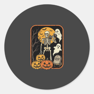 Adesivo Fitness Halloween Esqueleto Fantasma Abóbora Trein