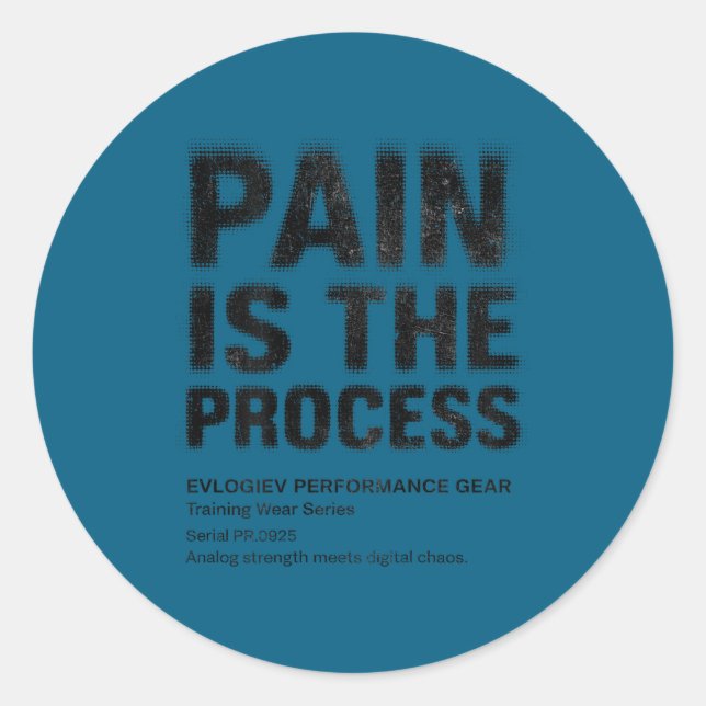 Adesivo Fitness Quote Y2k Gym Training Back Print Yoga Srt (Frente)