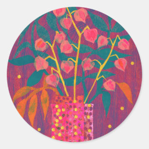 Adesivo Fitsalis Chineses Lanternas Autumn Floral Sticker