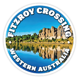 Adesivo Fitzroy Crossing, Western Austrália Round Sticker