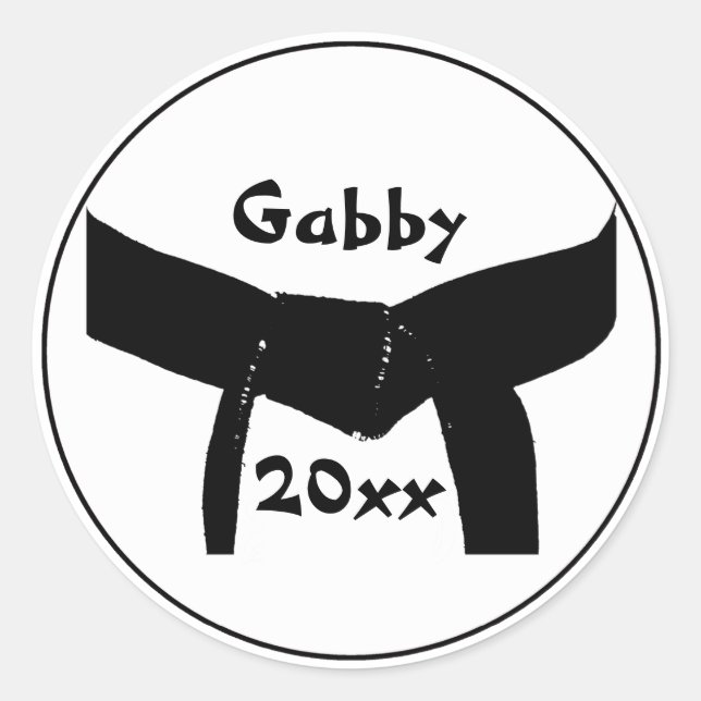 Adesivo Fixações Básicas do Cinturão Preto de Artes Marcia (Frente)