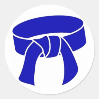 Adesivo Fixadores do Cinturão Azul de Artes Marciais