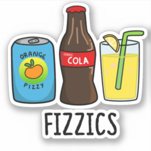 Adesivo Fizzics Cute Fizzy Cola Bebe Pun Sticker
