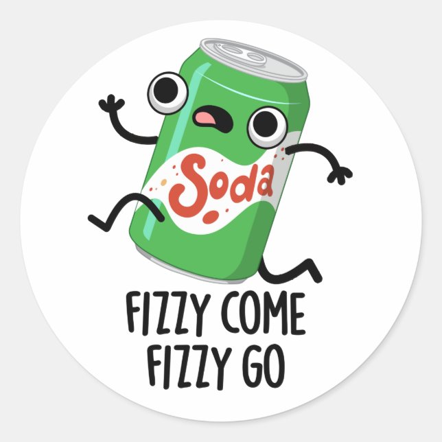 Adesivo Fizzy Vem Fizzy Vai Engraçado Pop Pun Soda (Frente)