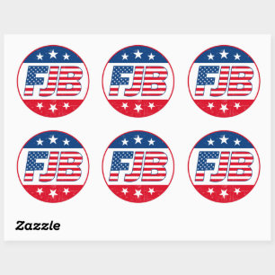 Adesivo FJB engraçada anti joe Biden Trump 2024 eleição