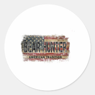 Adesivo Flag Bear Hunter americano