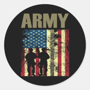 Adesivo Flag Camo US Army (Exército Americano) 4 de julho