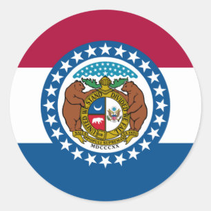 Adesivo Flag, Missouri Flag