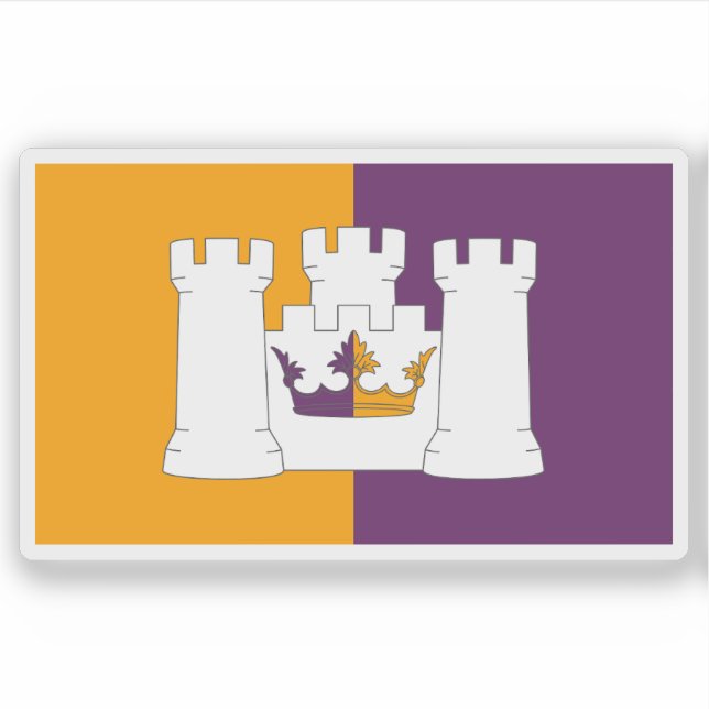 Adesivo Flag of Aberdeen county (Aberdeenshire), Scotland (Frente)