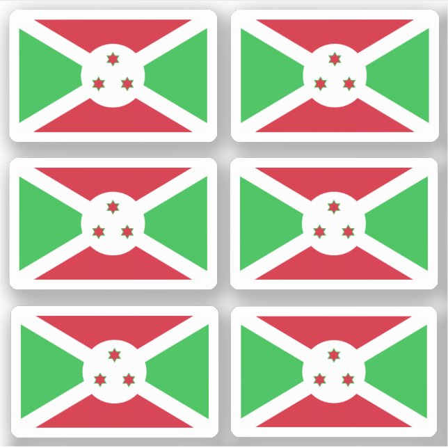 Adesivo Flag of Burundi - a collection Sticker (Frente)