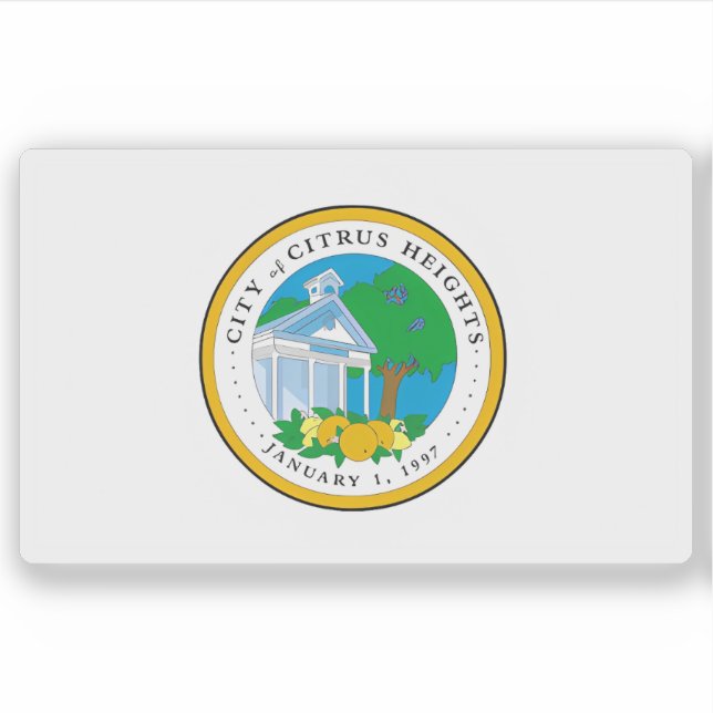 Adesivo Flag of Citrus Heights, California, USA (Frente)
