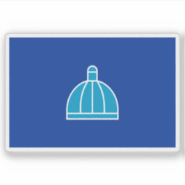 Adesivo Flag of Durban, the Republic of South Africa