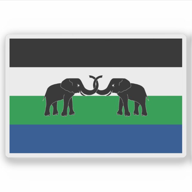Adesivo Flag of East Caprivi, the Republic of South Africa (Frente)