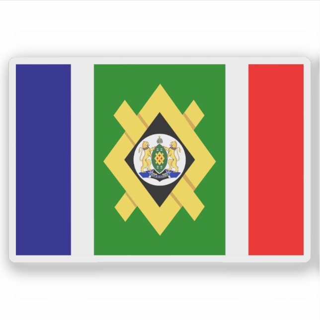 Adesivo Flag of Johannesburg, the Republic of South Africa (Frente)