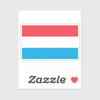 Adesivo Flag of Luxembourg custom-cut