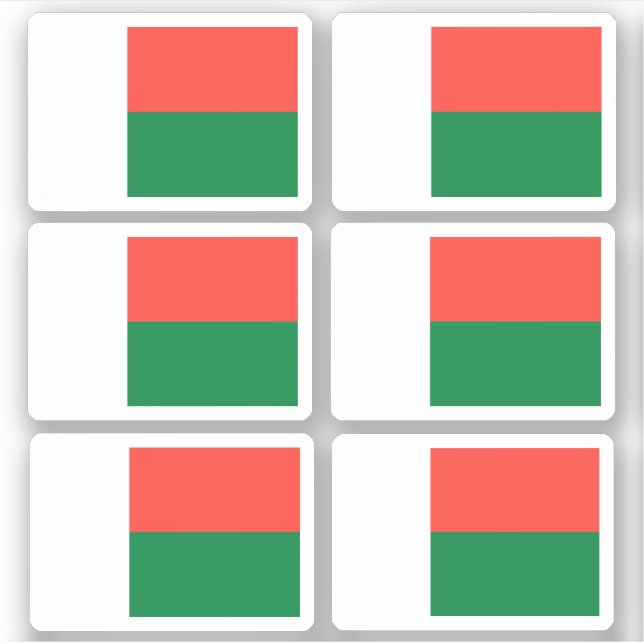 Adesivo Flag of Madagascar - a collection (Frente)