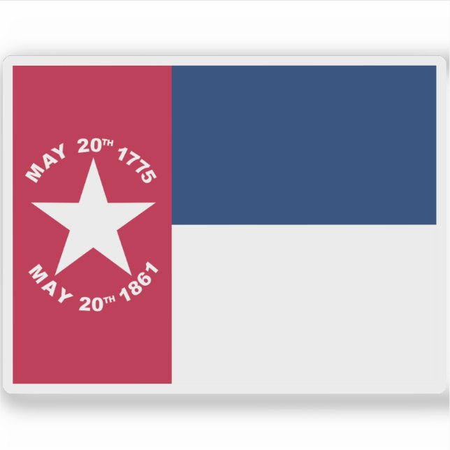 Adesivo Flag of North Carolina (1861-1865) (Frente)