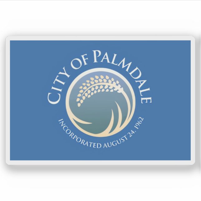 Adesivo Flag of Palmdale, California, USA (Frente)