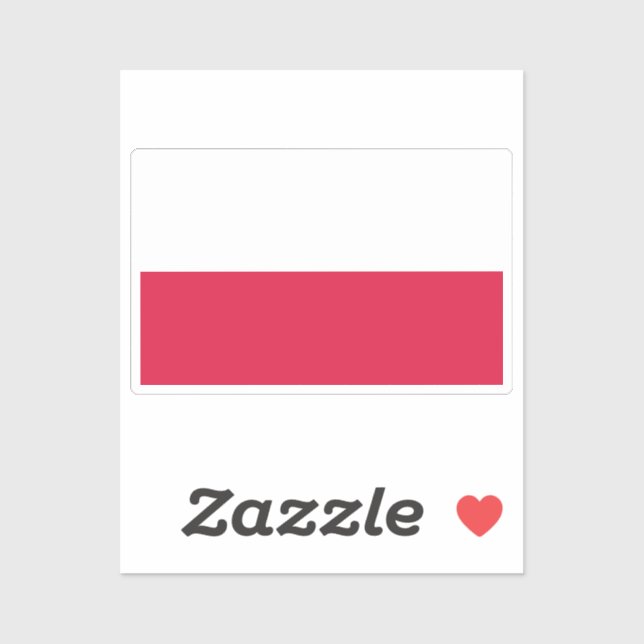 Adesivo Flag of Poland custom-cut  (Folha)