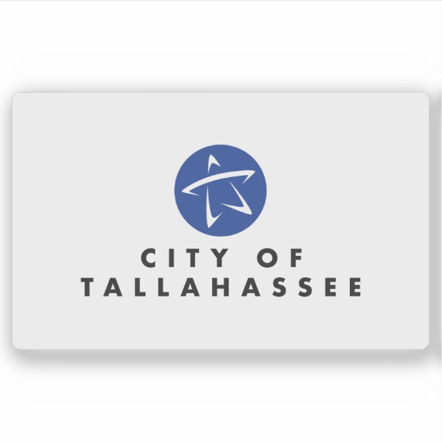 Adesivo Flag of Tallahassee, Florida, USA (Frente)