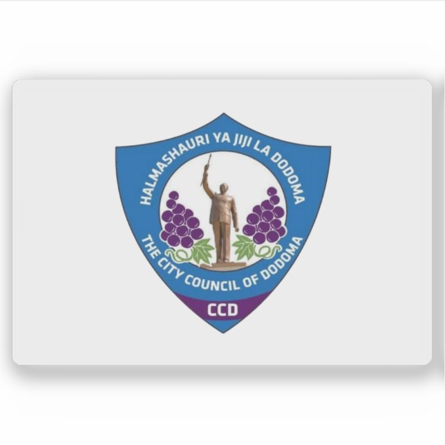 Adesivo Flag of the city of Dodoma, Tanzania (Frente)