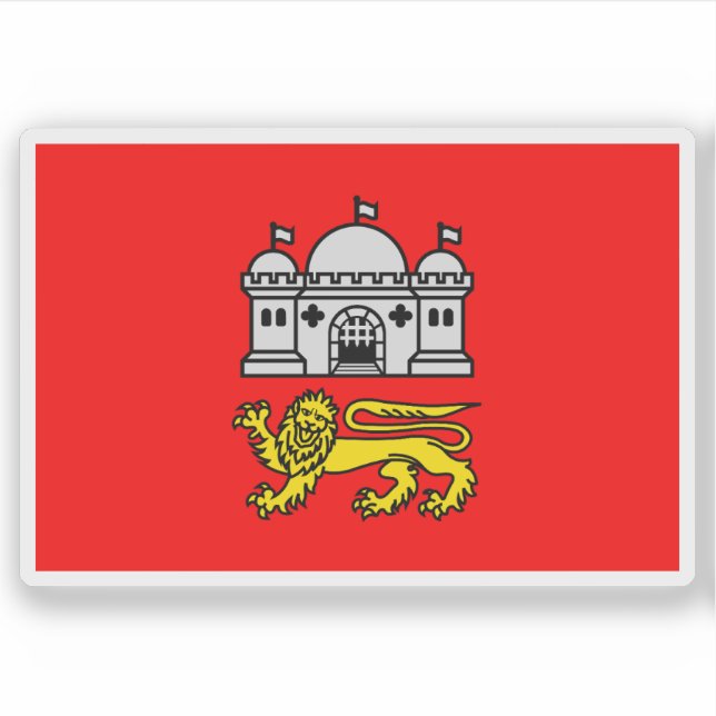 Adesivo Flag of the city of Norwich, England (Frente)