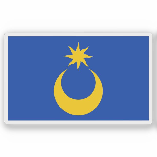 Adesivo Flag of the city of Portsmouth, England (Frente)