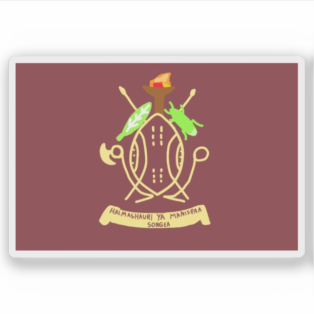 Adesivo Flag of the city of Songea, Tanzania (Frente)