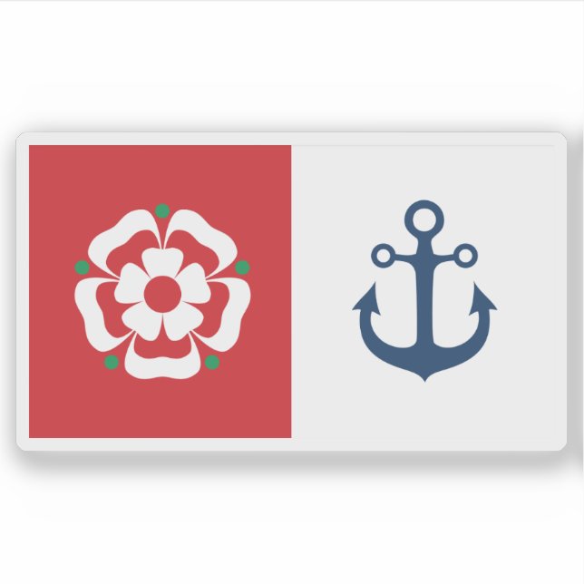 Adesivo Flag of the city of Southampton, England (Frente)